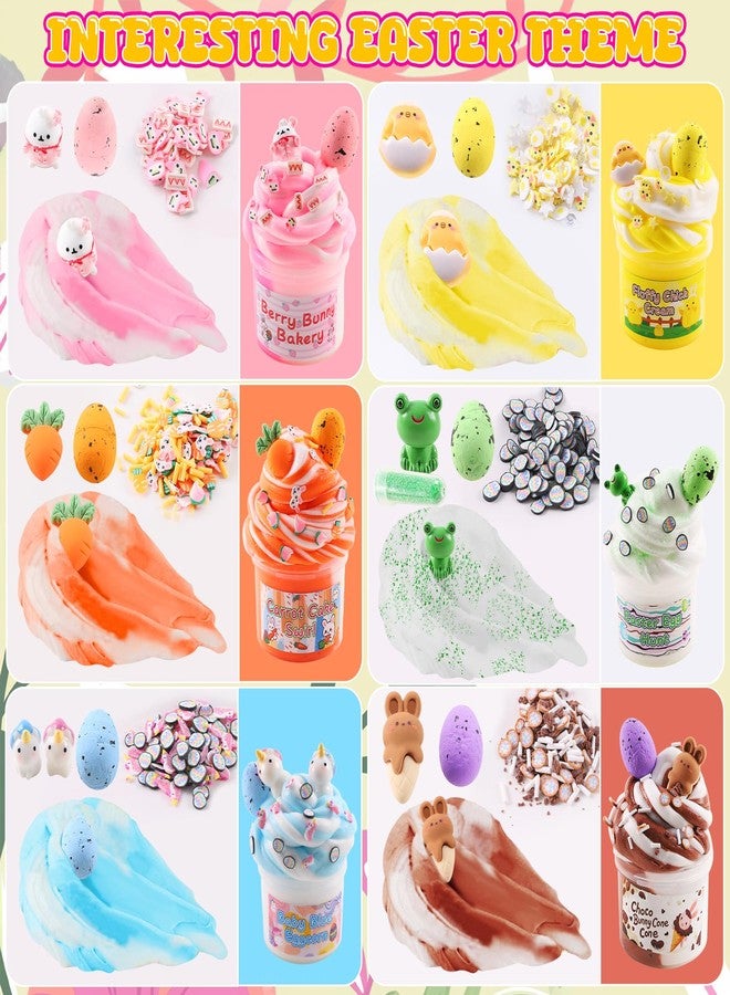 Funewest Easter Basket Stuffers for Kids, 6 Pack Butter Slime Eggs with Colorful Slimes Charms & Toys Inside, Easter Basket Essentials for Teens Girls Boys, Non-Toxic & Child Safe Egg Hunt Gifts - Image 3